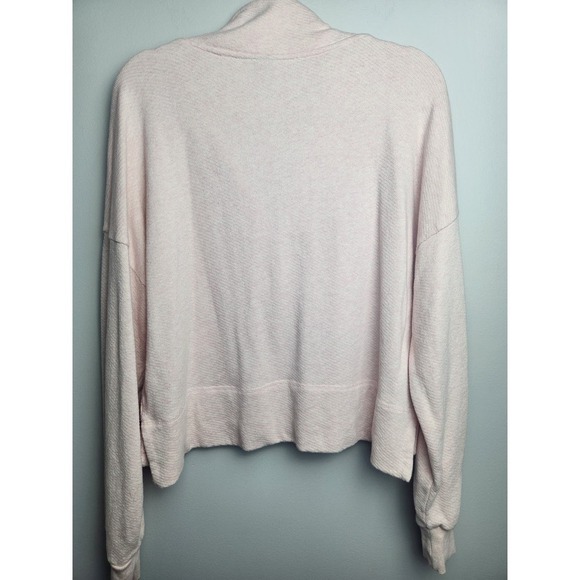 Sweaty Betty Nestle Up half zip crop sweatshirt sz L Antique Pink - Picture 4 of 9